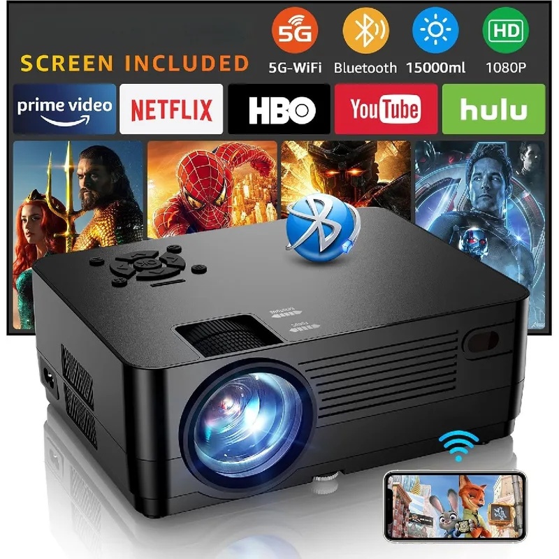 Home Cinema Setup - واي فاي 5G، بلوتوث، شاشة أصلية