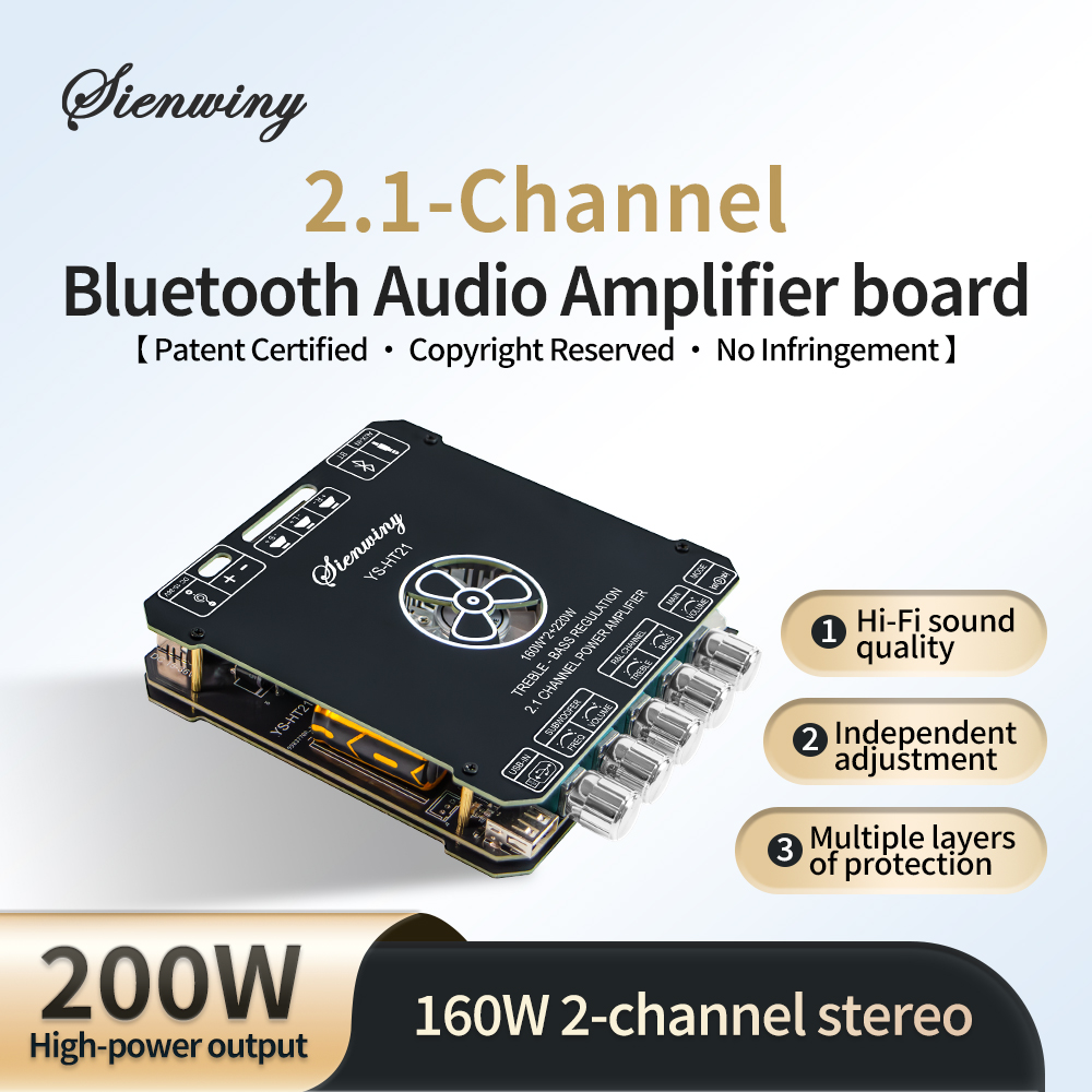 Home Cinema Bluetooth 5.1 - لوحة مضخم صوت بتقنية البلوتوث 5.1،