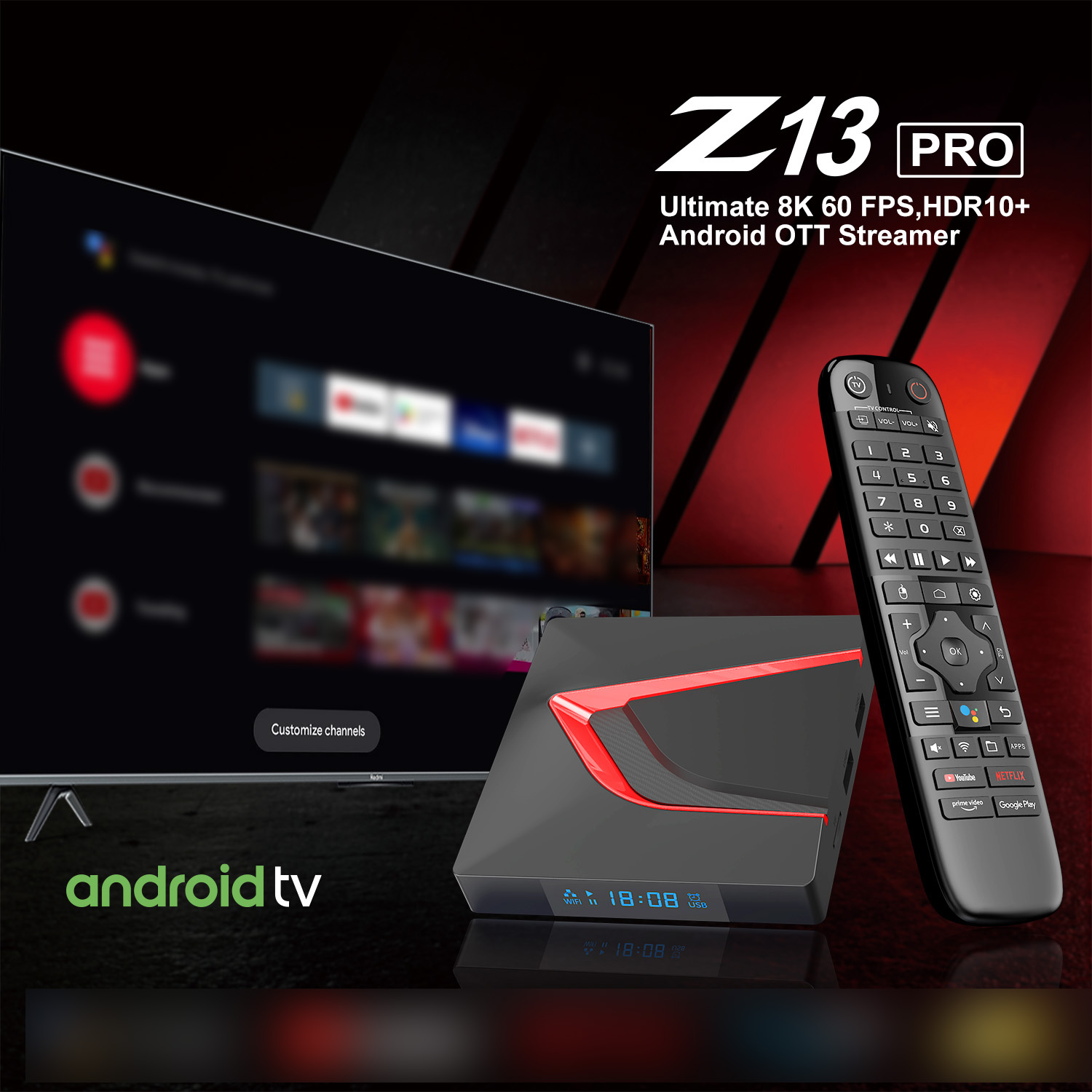 Home Cinema Media Player - جهاز تلفاز ذكي أندرويد 14 بسعة