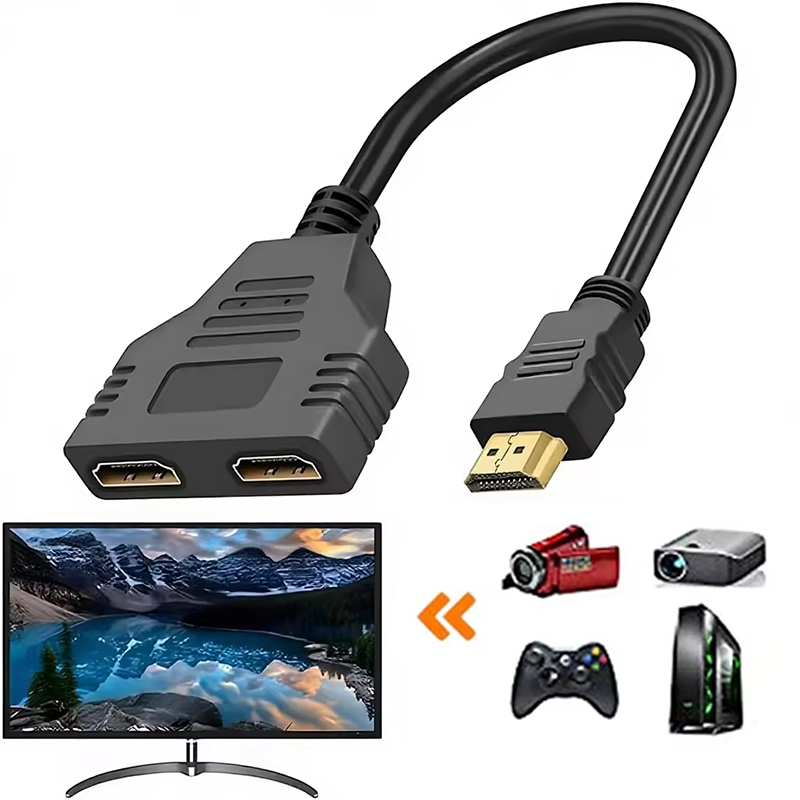Home Cinema With Projector - كابل محول HDMI متوافق من ذكر