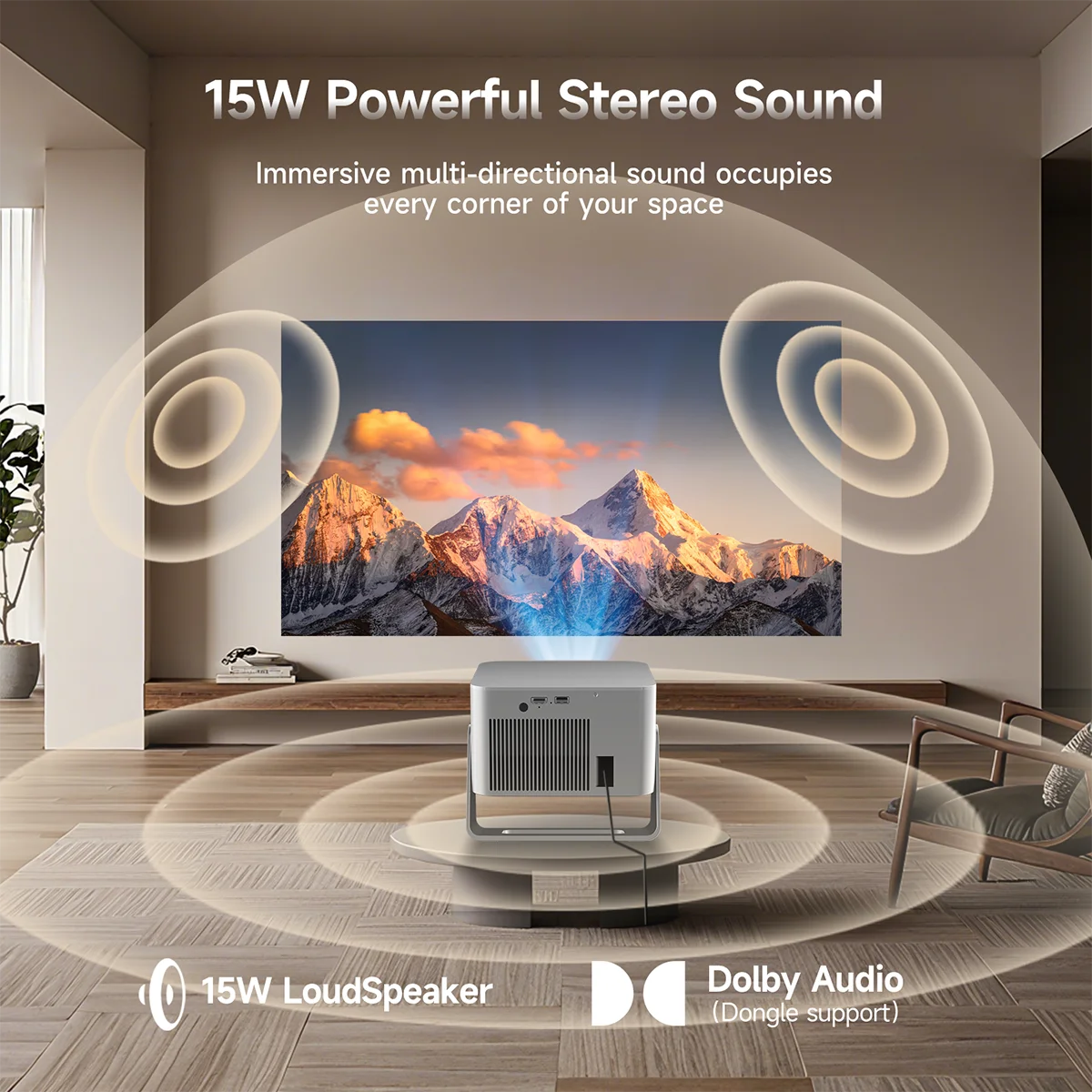 جهاز عرض Magcubic HY350GTV مع  - مراجعة Home Cinema Setup وسعره