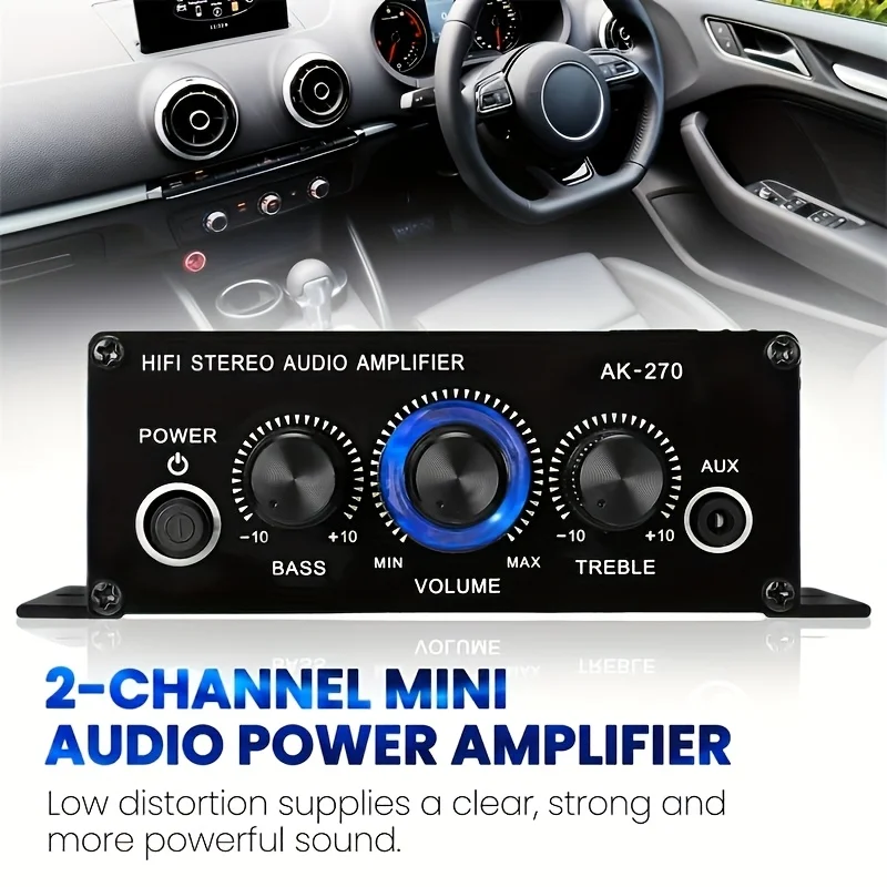 مضخم صوت AK-270 HIFI، قناة 2.0 - مراجعة Audio Home Cinema وسعره