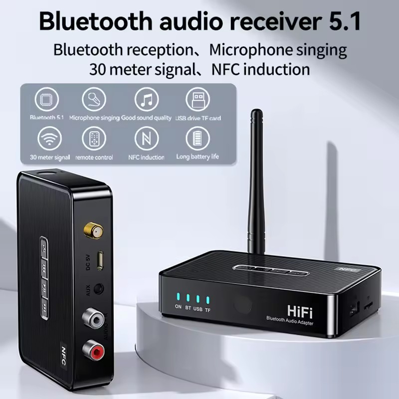 جهاز استقبال بلوتوث NFC 6.5 مم - مراجعة Home Cinema Bluetooth 5.1 وسعره