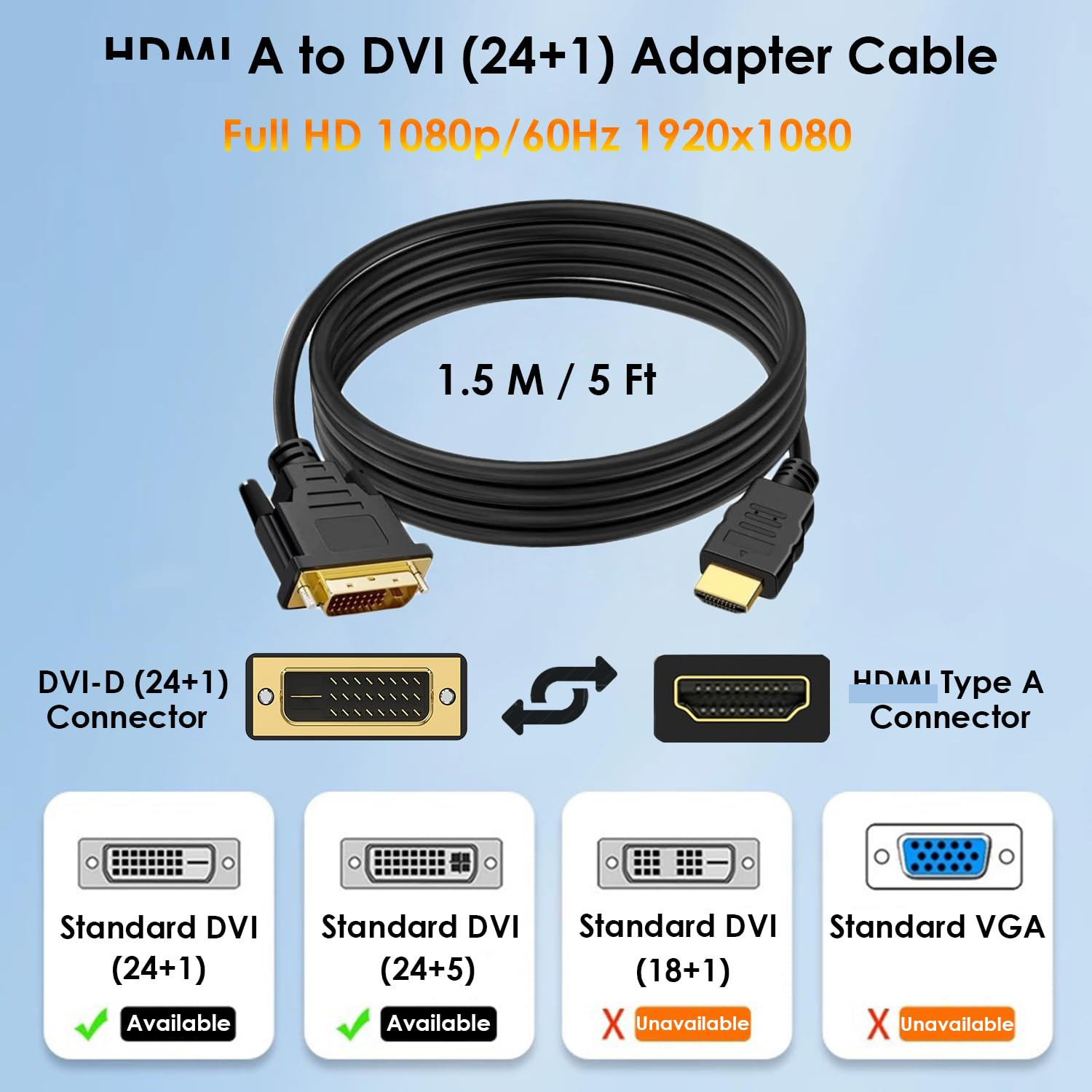 ل HDMI إلى DVI كابل محول DVI-D - مراجعة Home Cinema With Projector وسعره