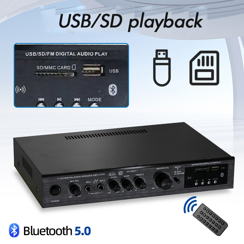 بلوتوث 5.1 مكبر صوت مكبر للصوت - مراجعة Home Cinema Bluetooth 5.1 وسعره