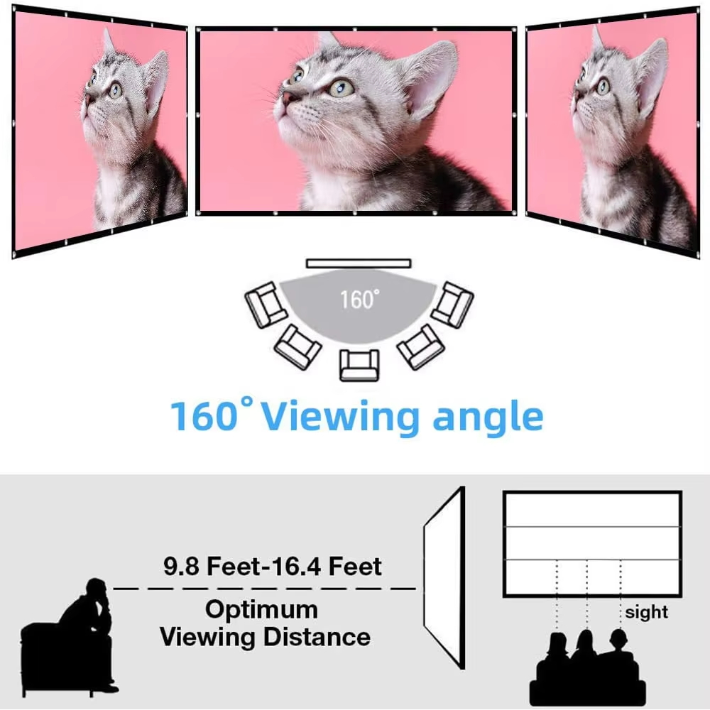 شاشة عرض LEJIADA 4K ناعمة قابل - مراجعة Home Cinema Setup وسعره