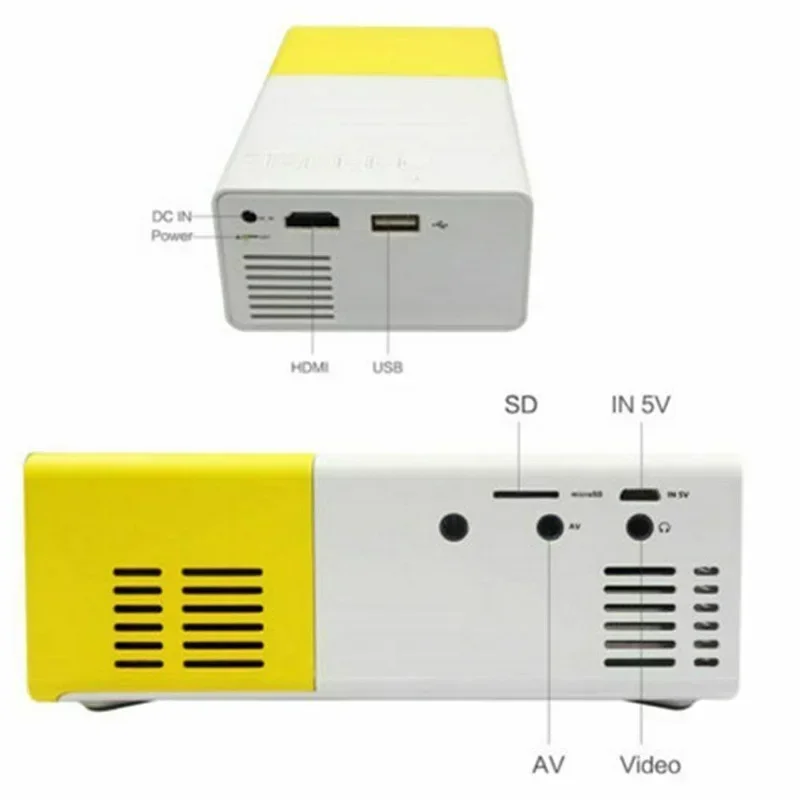 جهاز عرض LED صغير جديد YG300 P - مراجعة Home Cinema Media Player وسعره