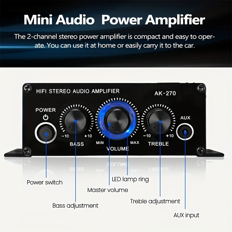 مكبر صوت صغير AK-270 بقوة 400  - مراجعة Audio Home Cinema وسعره