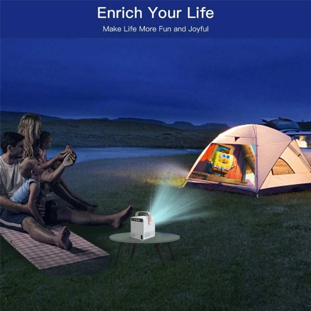جهاز عرض ذكي محمول 4K مسرح منز - مراجعة Home Cinema With Projector وسعره
