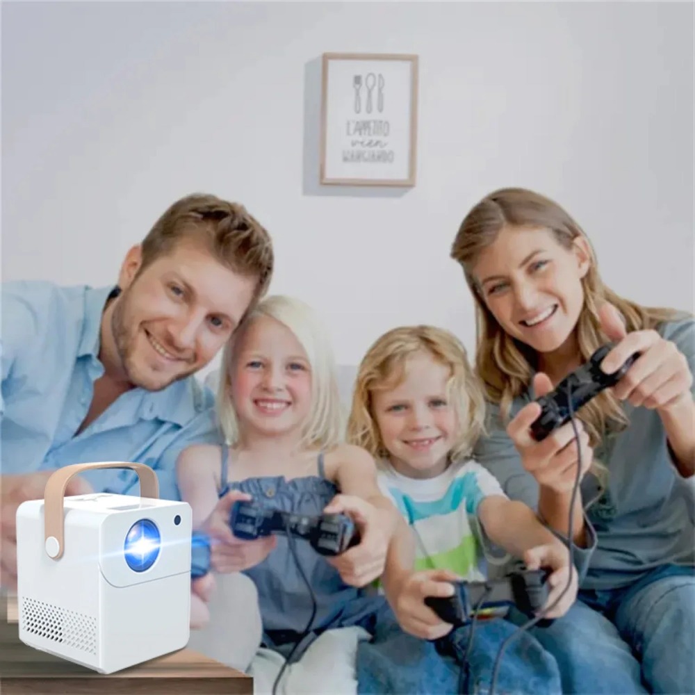 جهاز عرض ذكي محمول 4K مسرح منز - مراجعة Home Cinema With Projector وسعره