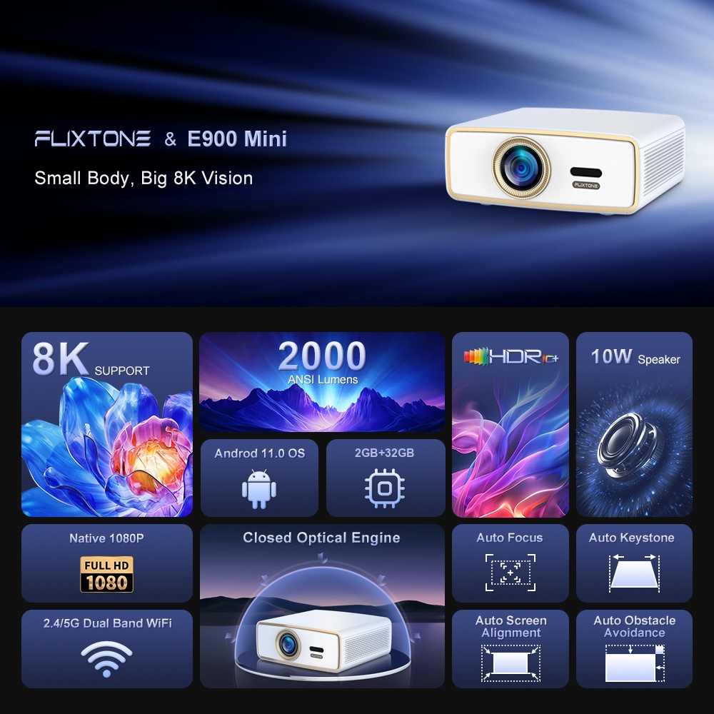 جهاز عرض فيلكستون E900 MINI ال - مراجعة Home Cinema Setup وسعره