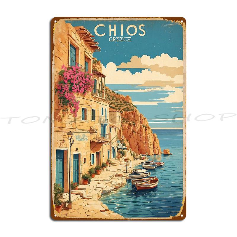 لافتة معدنية عتيقة للسفر من كي - مراجعة Home Cinema Wall Design وسعره